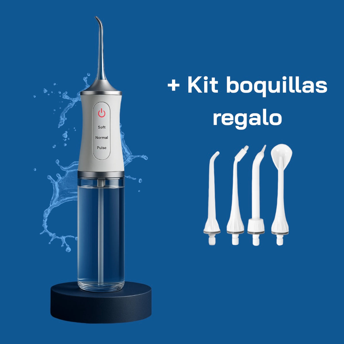 Irrigador oral + Kit boquillas de regalo